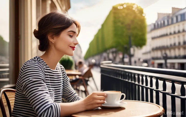 불교와 인간의 내면 - Serene Parisian Morning: A Moment of Mindfulness**
A young adult, gender-neutral, dressed in stylish...